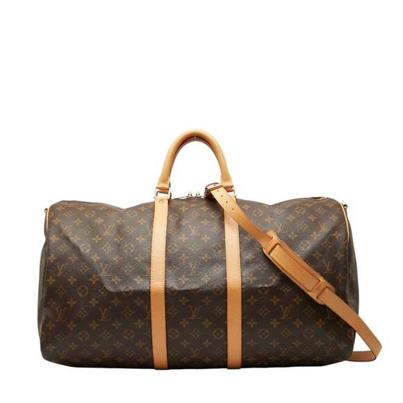 Louis Vuitton Handbags - LOUIS VUITTON Brown Monogram Leather Shoulder Bag